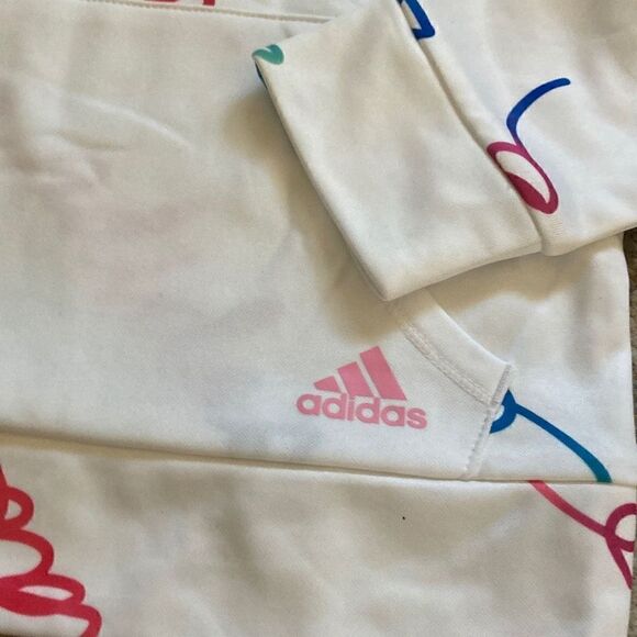 Kids Adidas Pullover White size 6X - Picture 3 of 6